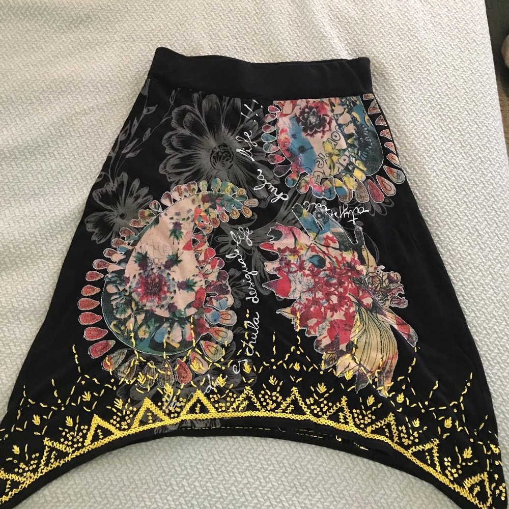 Hand Embroydered Cotton Skirt